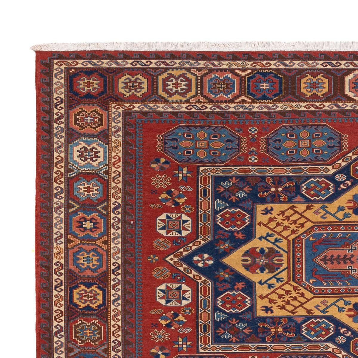 Tapis Kelim - Oriental - Soumak - 329 x 256 cm - rouge