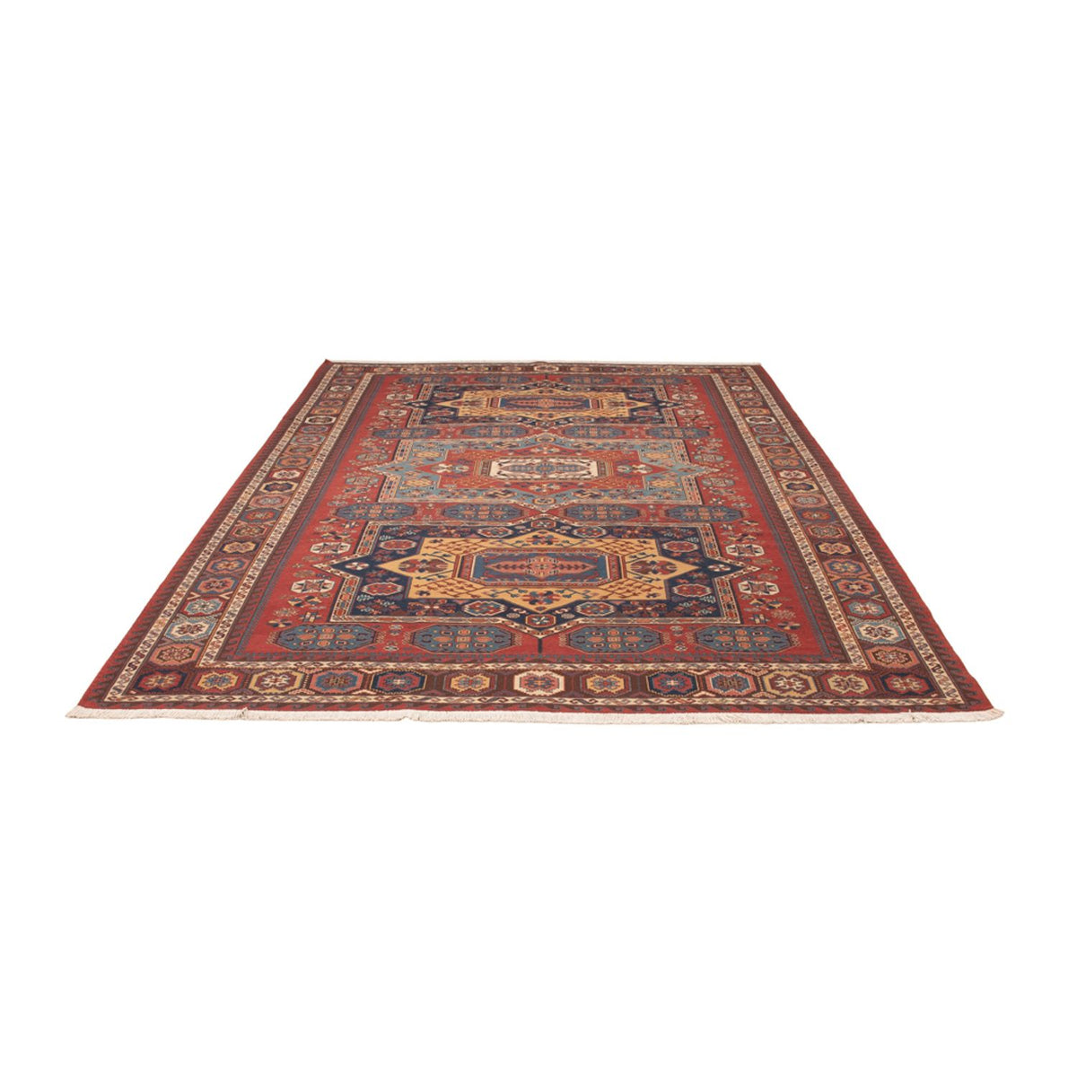 Tapis Kelim - Oriental - Soumak - 329 x 256 cm - rouge