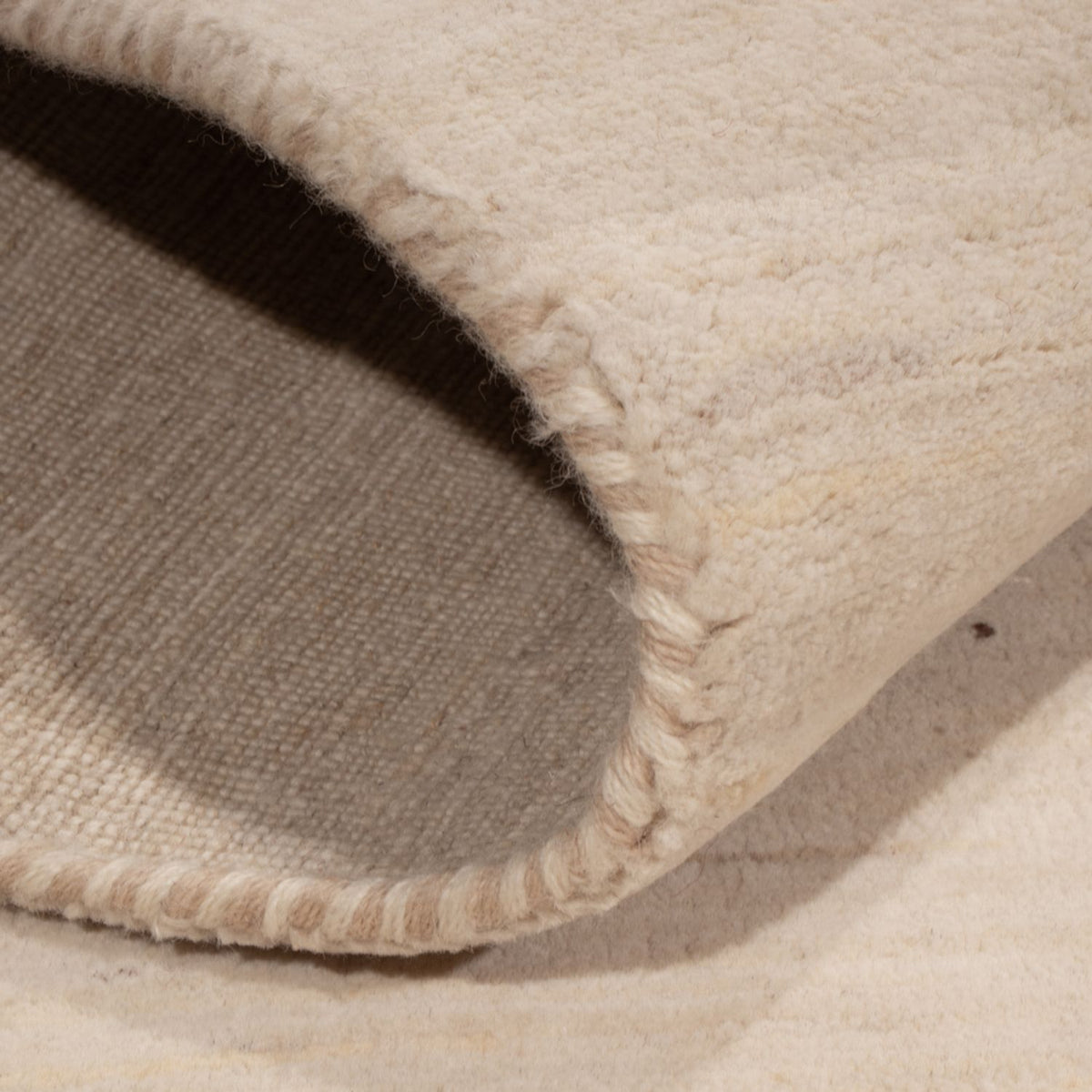 Tapis Gabbeh - Loribaft Indus - 145 x 106 cm - crème