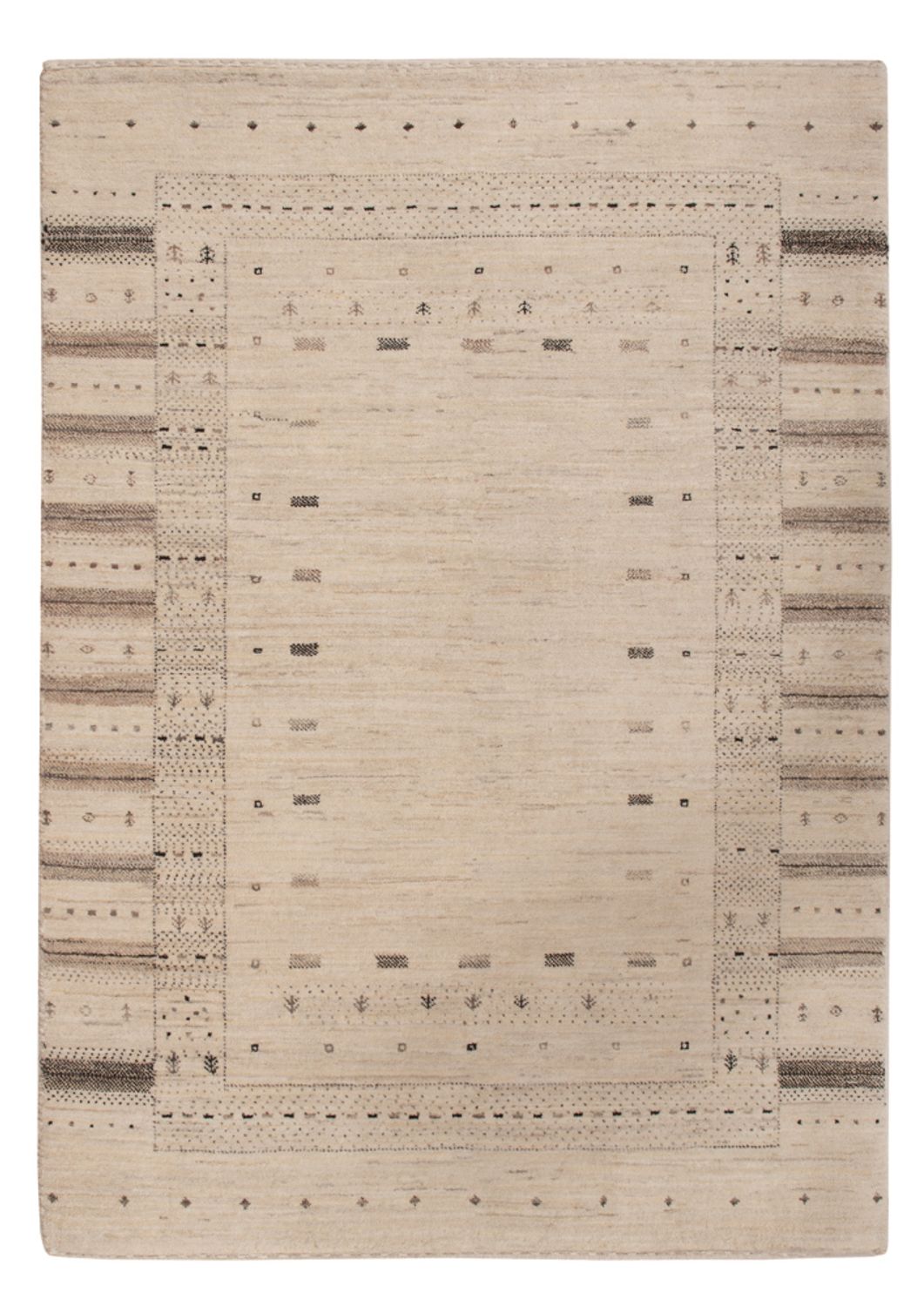 Tapis Gabbeh - Loribaft Indus - 153 x 108 cm - beige