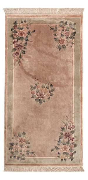 Tapis en soie - Soie chinoise - 135 x 70 cm - beige
