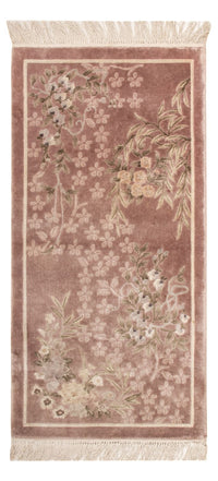 Tapis en soie - Soie chinoise - 123 x 62 cm - beige