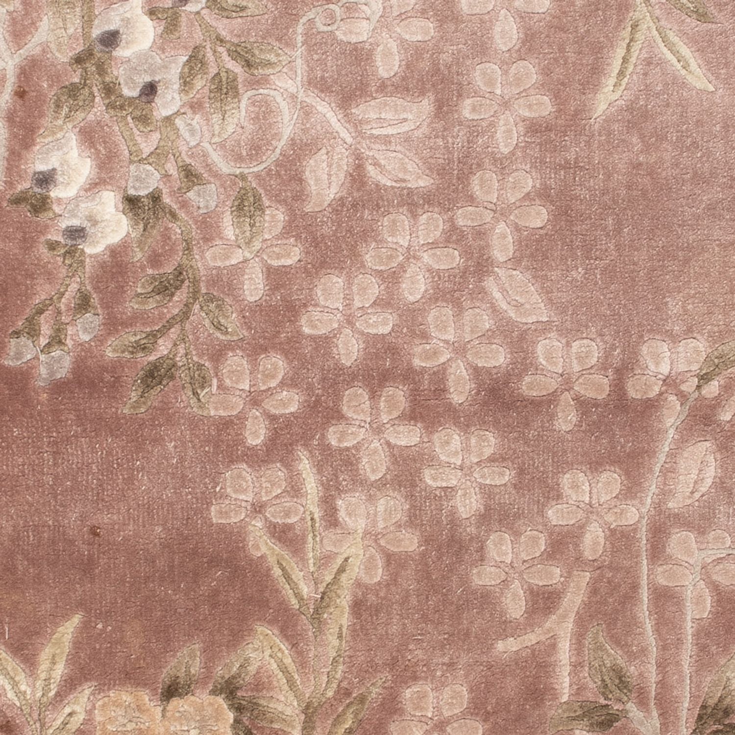 Tapis en soie - Soie chinoise - 123 x 62 cm - beige