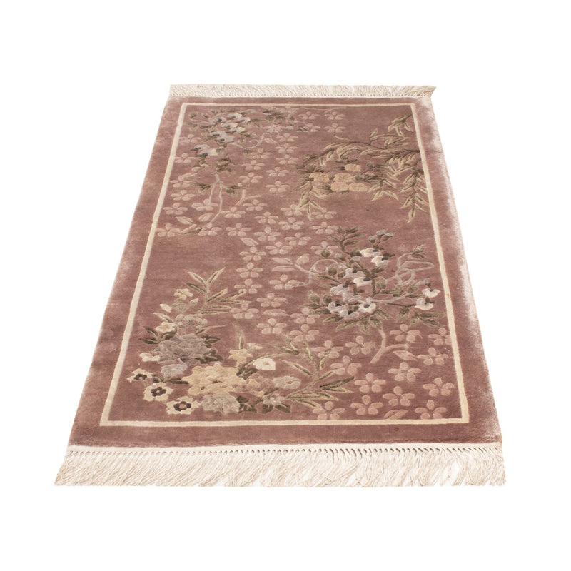 Tapis en soie - Soie chinoise - 123 x 62 cm - beige