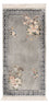 Tapis en soie - Soie chinoise - 124 x 60 cm - argent