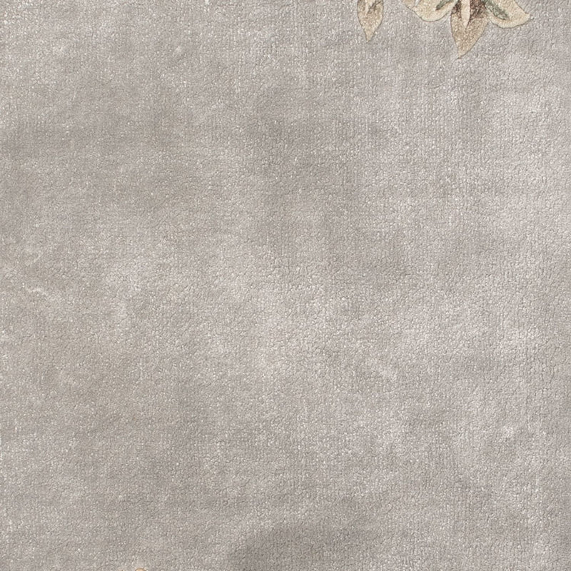 Tapis en soie - Soie chinoise - 124 x 60 cm - argent