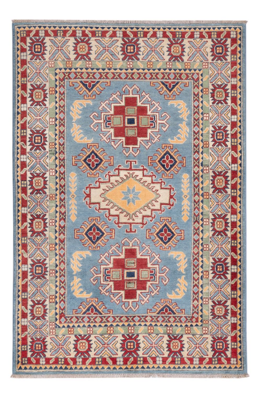 Tapis Ziegler - Kazak - 180 x 120 cm - bleu clair