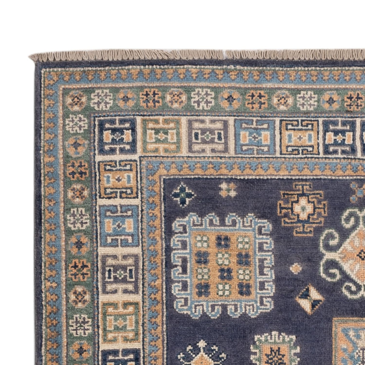 Tapis Ziegler - Kazak - 180 x 117 cm - bleu foncé