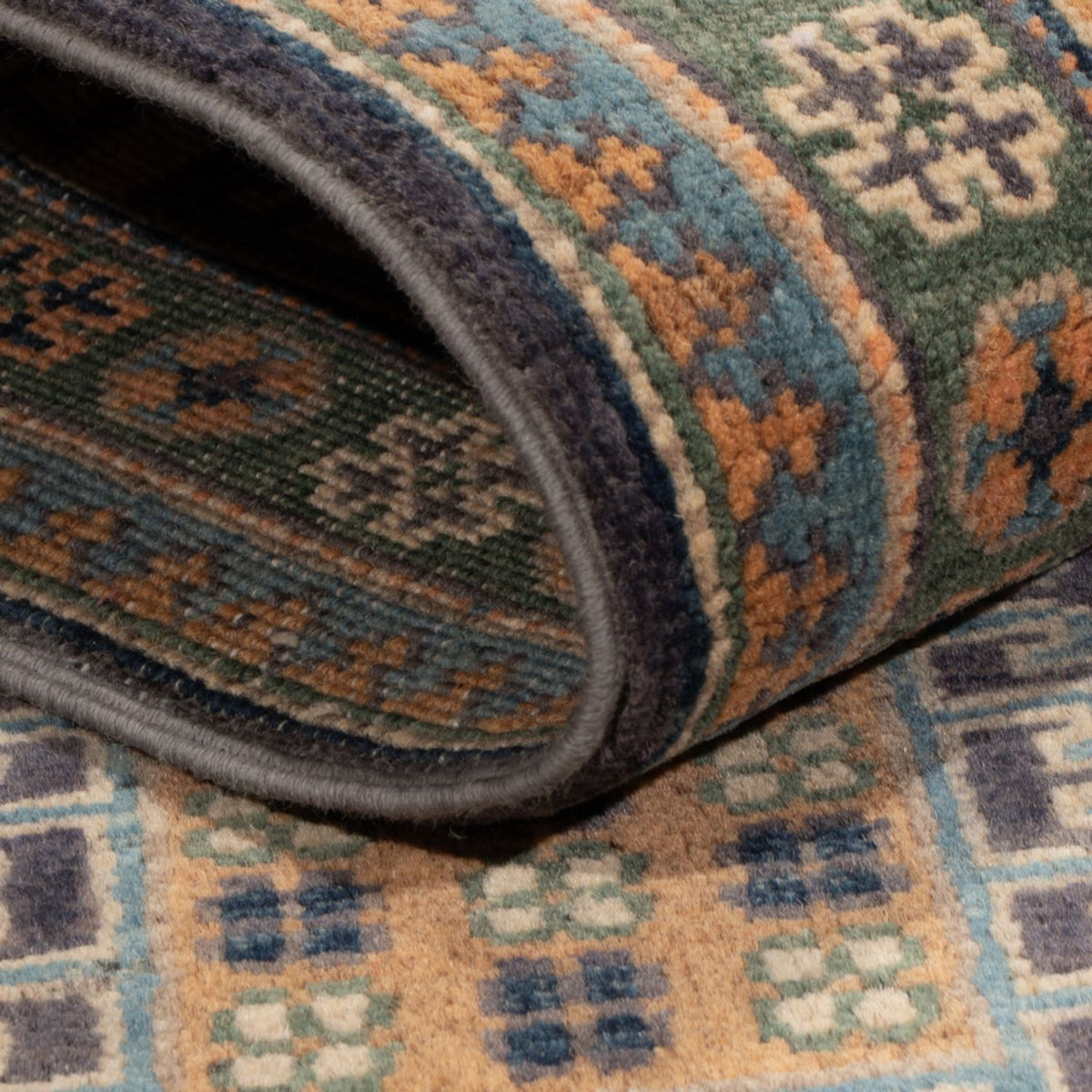 Tapis Ziegler - Kazak - 180 x 117 cm - bleu foncé