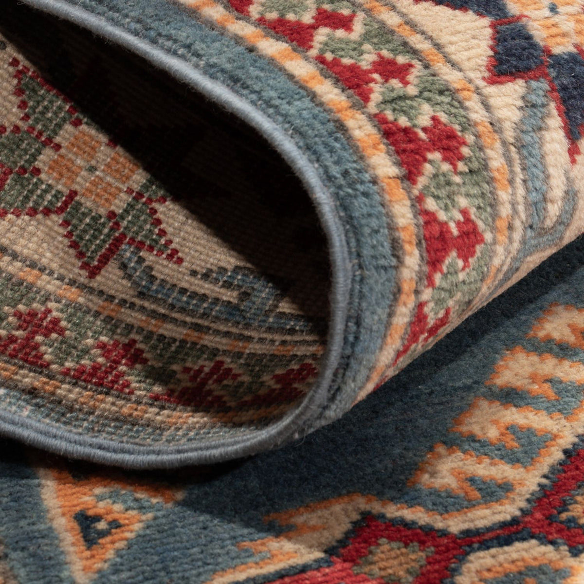 Tapis Ziegler - Kazak - 149 x 97 cm - bleu clair