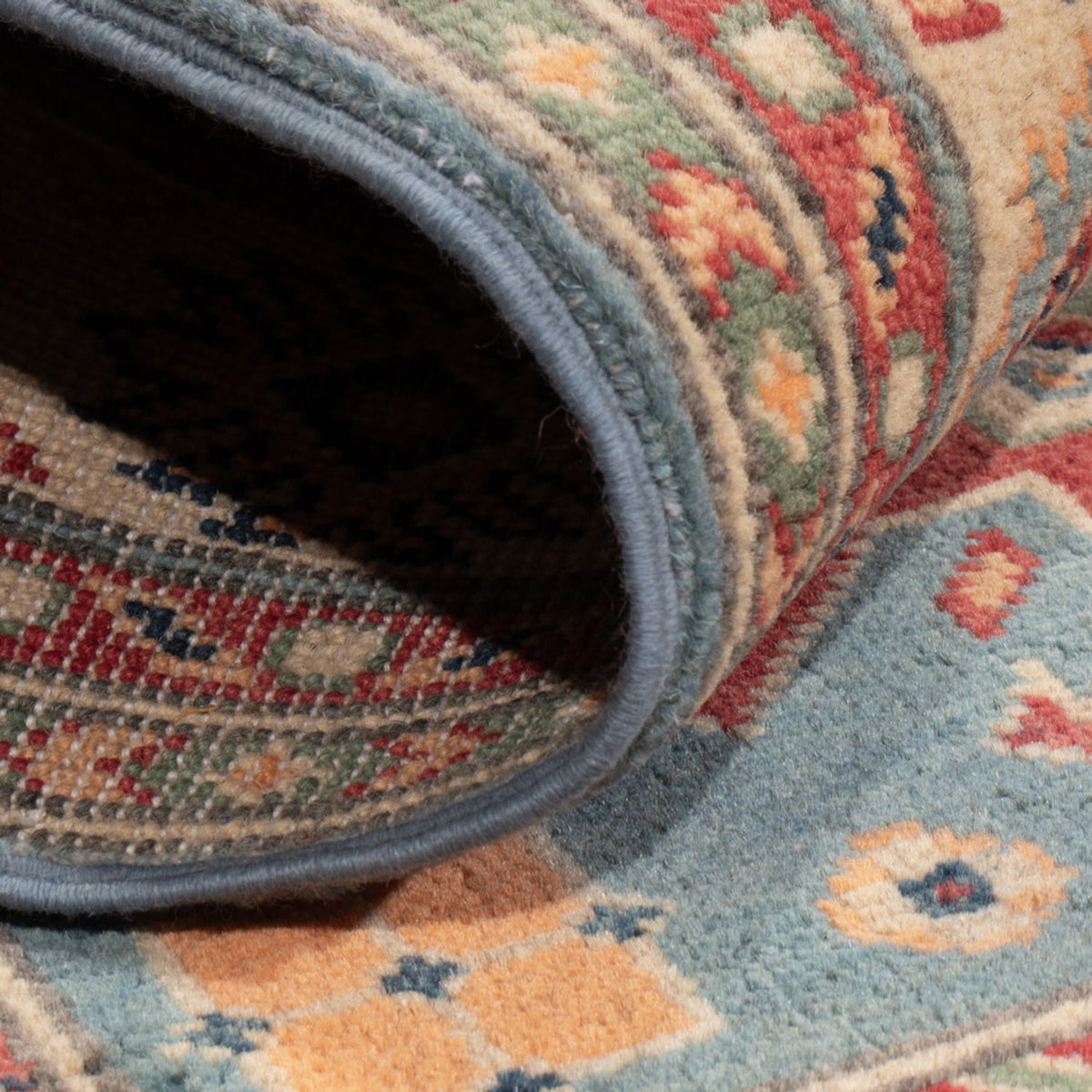 Tapis Ziegler - Kazak - 147 x 98 cm - bleu clair