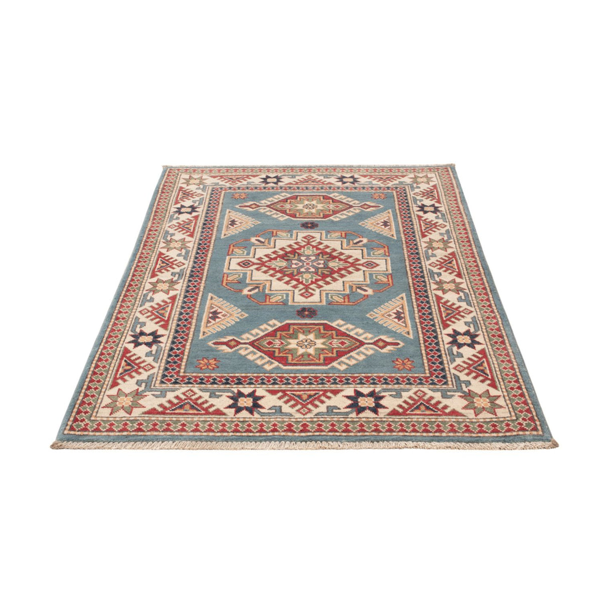 Tapis Ziegler - Kazak - 146 x 96 cm - bleu clair