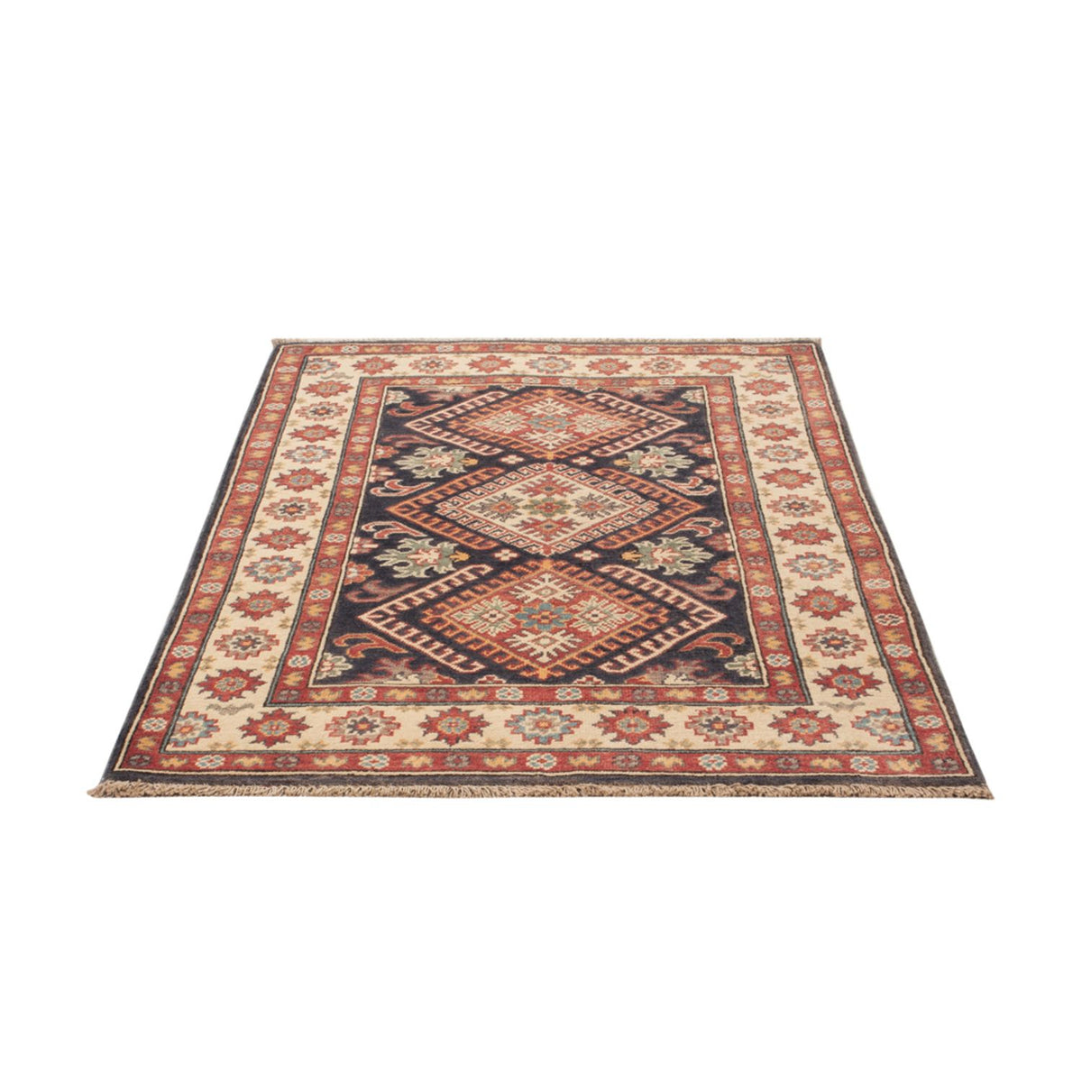 Tapis Ziegler - Kazak - 147 x 99 cm - bleu foncé