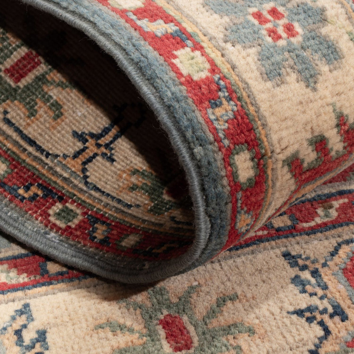 Tapis Ziegler - Kazak - 122 x 80 cm - bleu clair