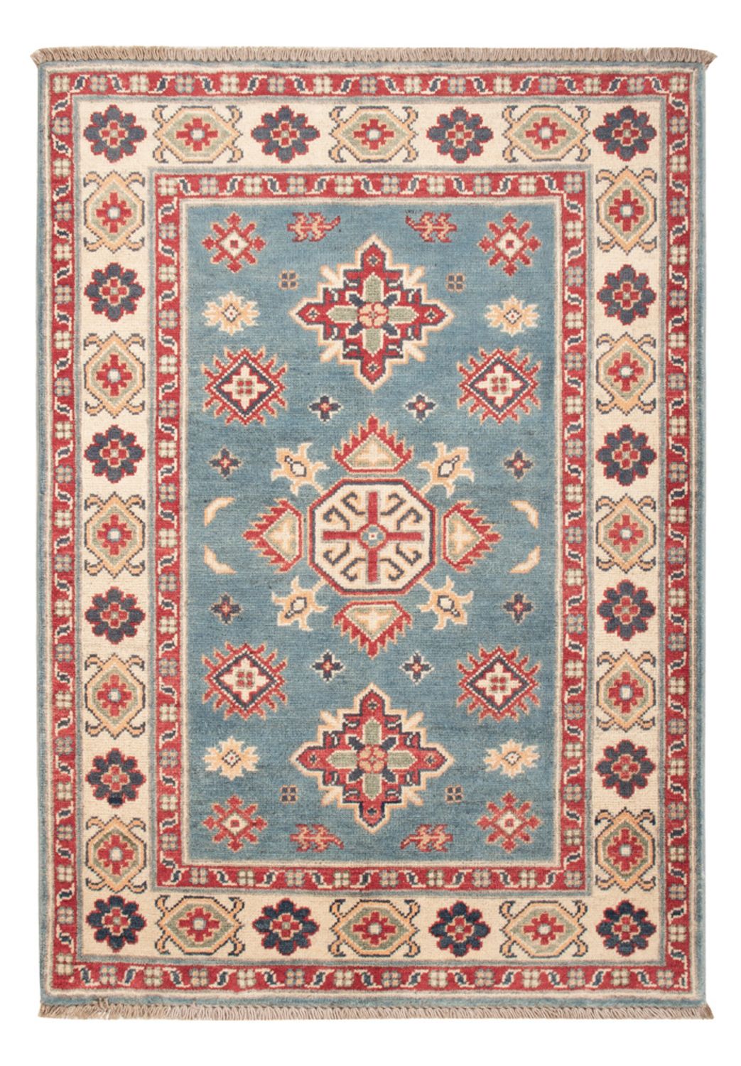 Tapis Ziegler - Kazak - 121 x 84 cm - bleu clair