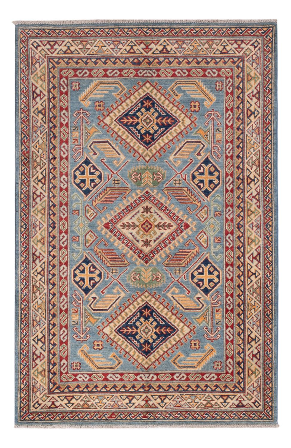 Tapis Ziegler - Kazak - 185 x 120 cm - bleu clair