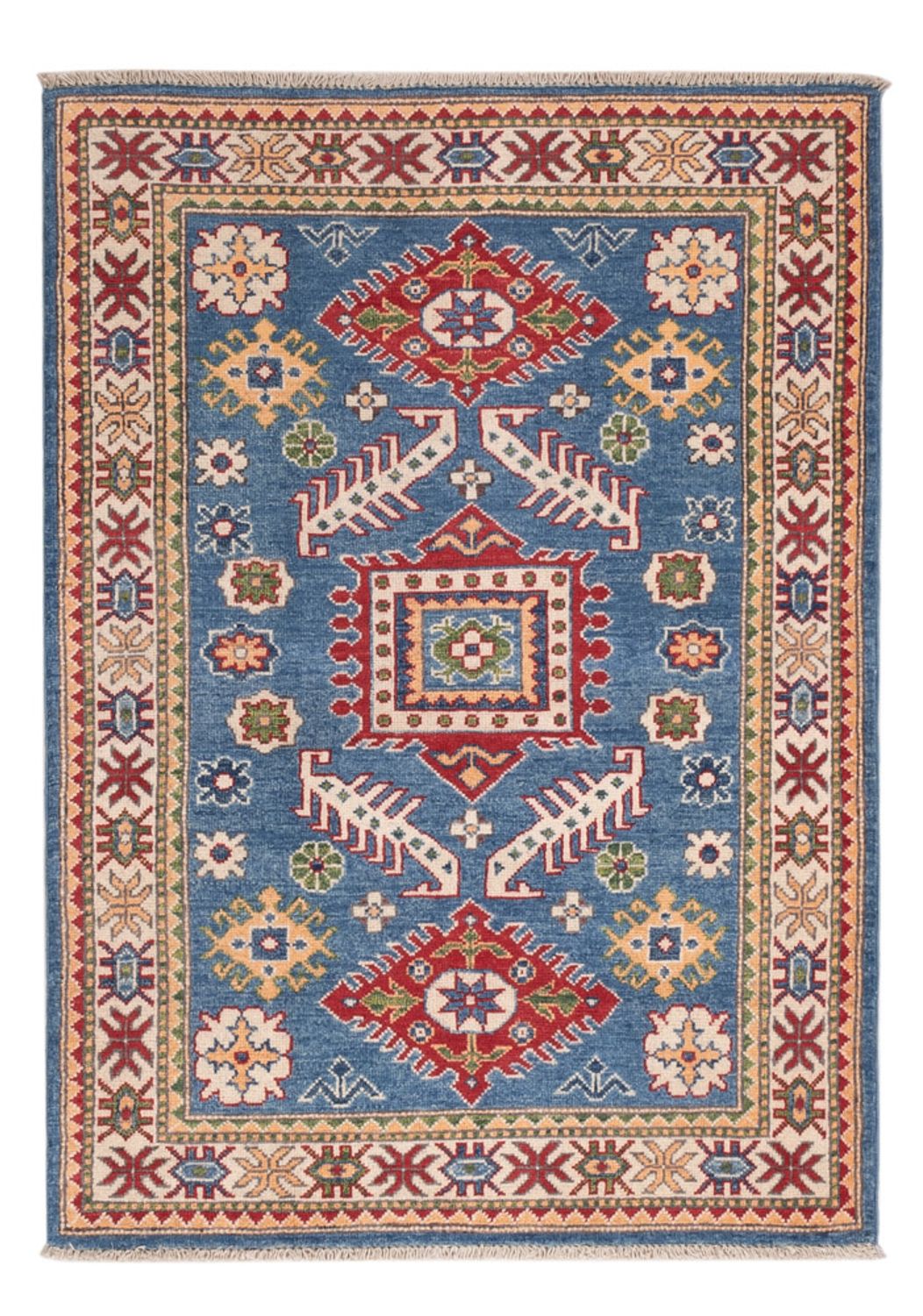 Tapis Ziegler - Kazak - 145 x 102 cm - bleu