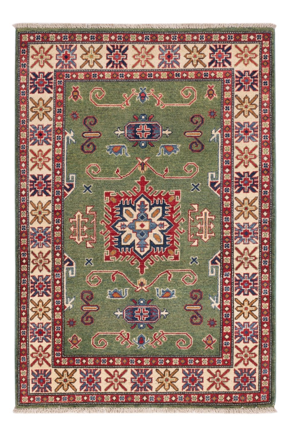 Ziegler Teppich - Kazak - 150 x 101 cm - grün