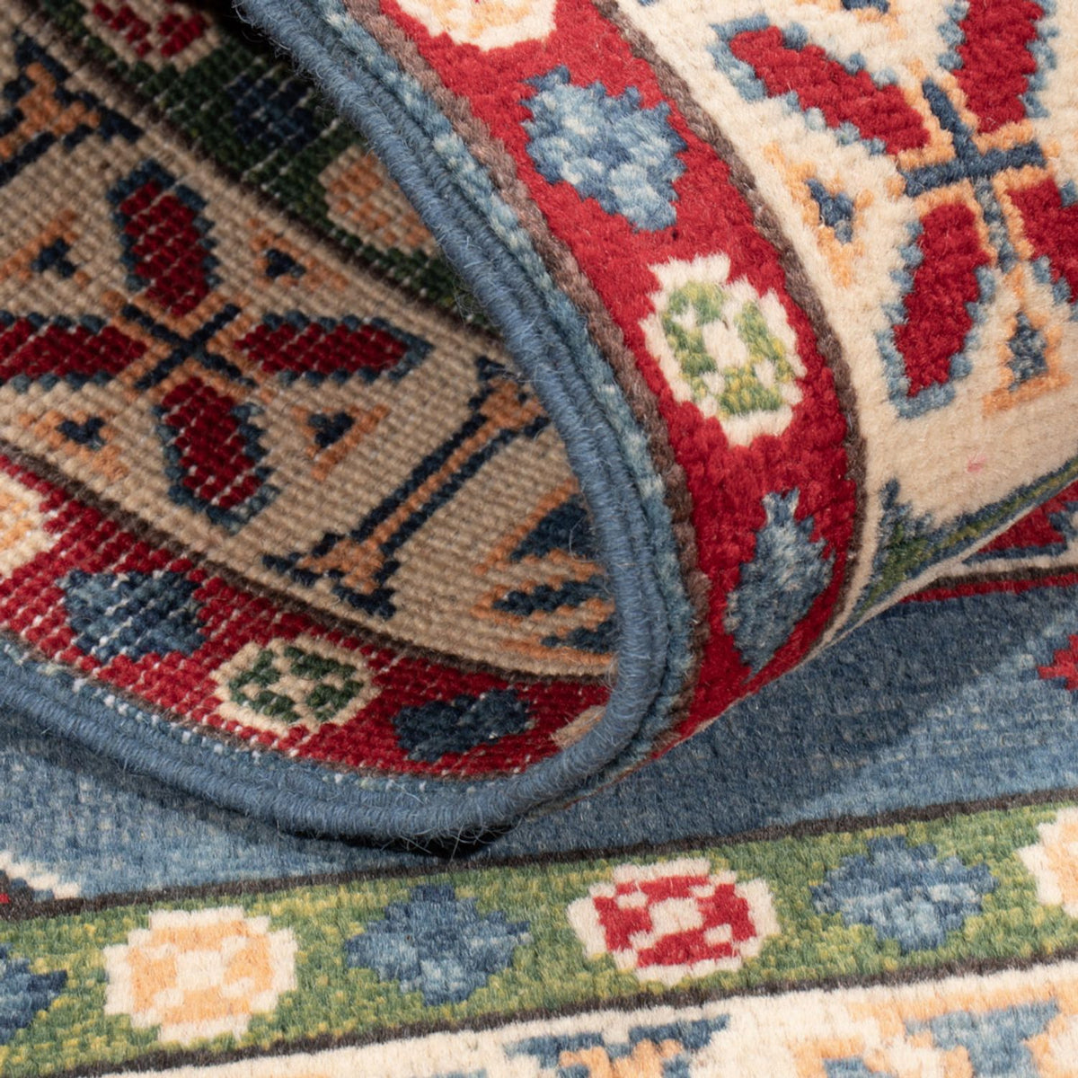 Tapis Ziegler - Kazak - 142 x 101 cm - bleu