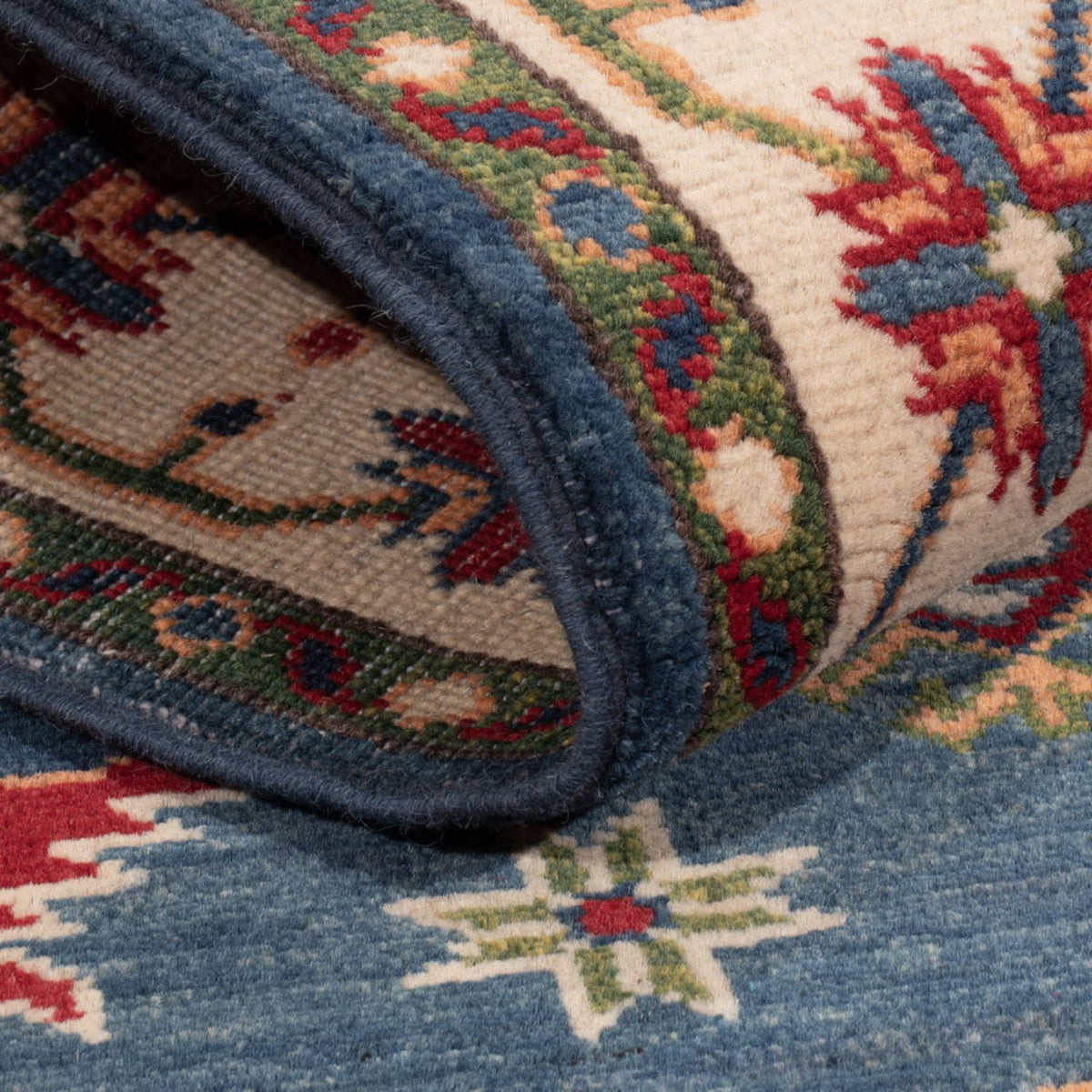 Tapis Ziegler - Kazak - 180 x 122 cm - bleu