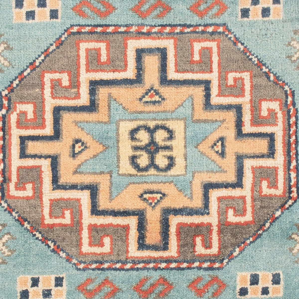 Tapis Ziegler - Kazak - 124 x 78 cm - bleu clair