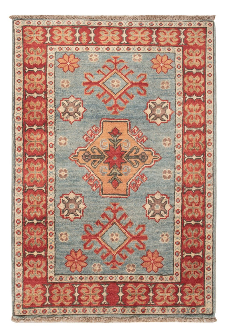 Tapis Ziegler - Kazak - 88 x 59 cm - bleu clair