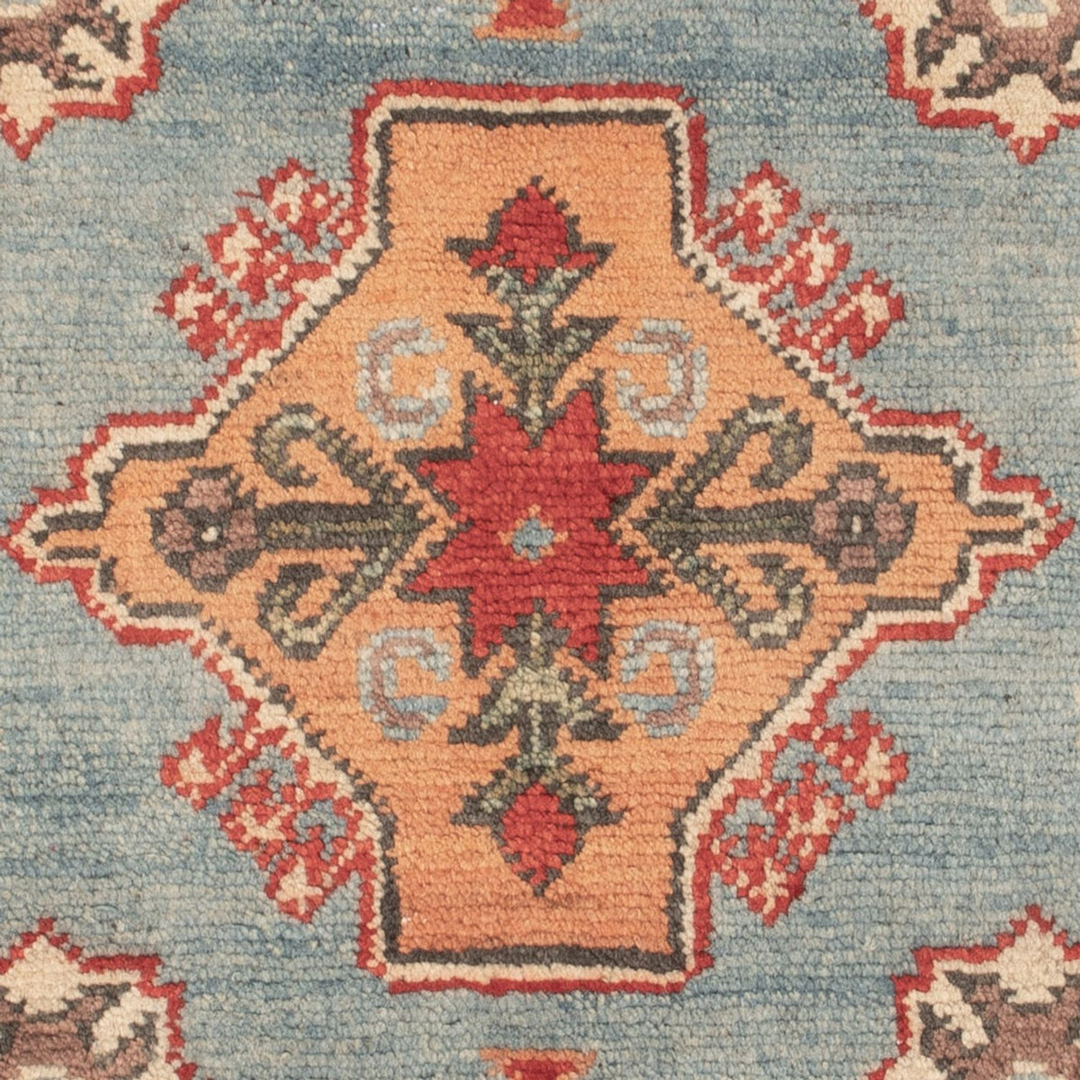 Tapis Ziegler - Kazak - 88 x 59 cm - bleu clair