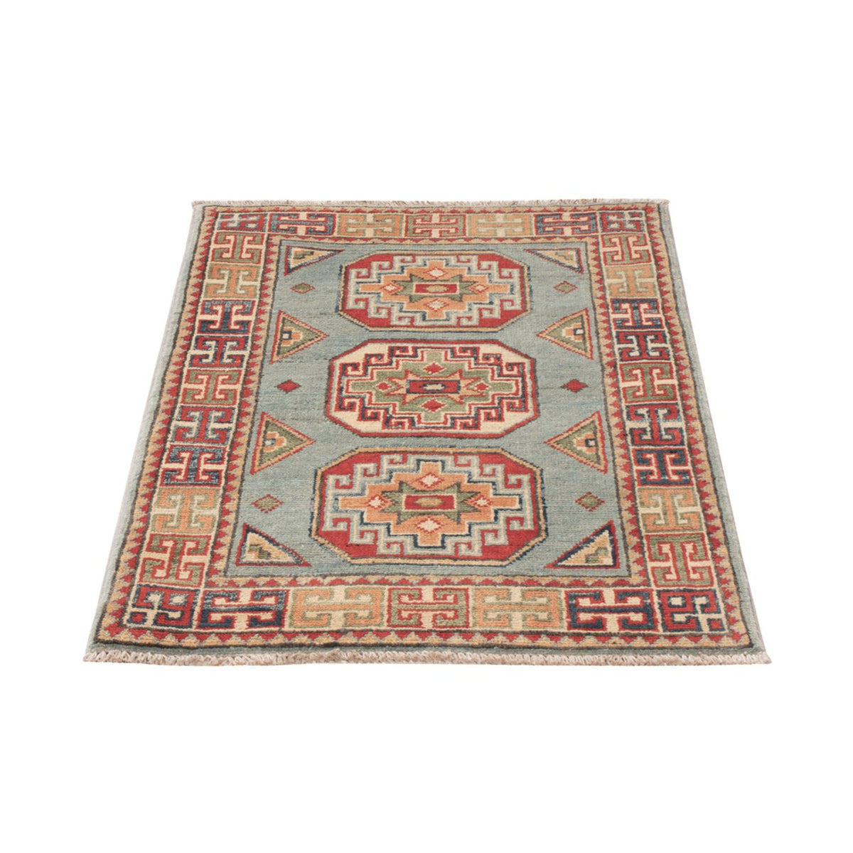 Tapis Ziegler - Kazak - 91 x 62 cm - bleu clair