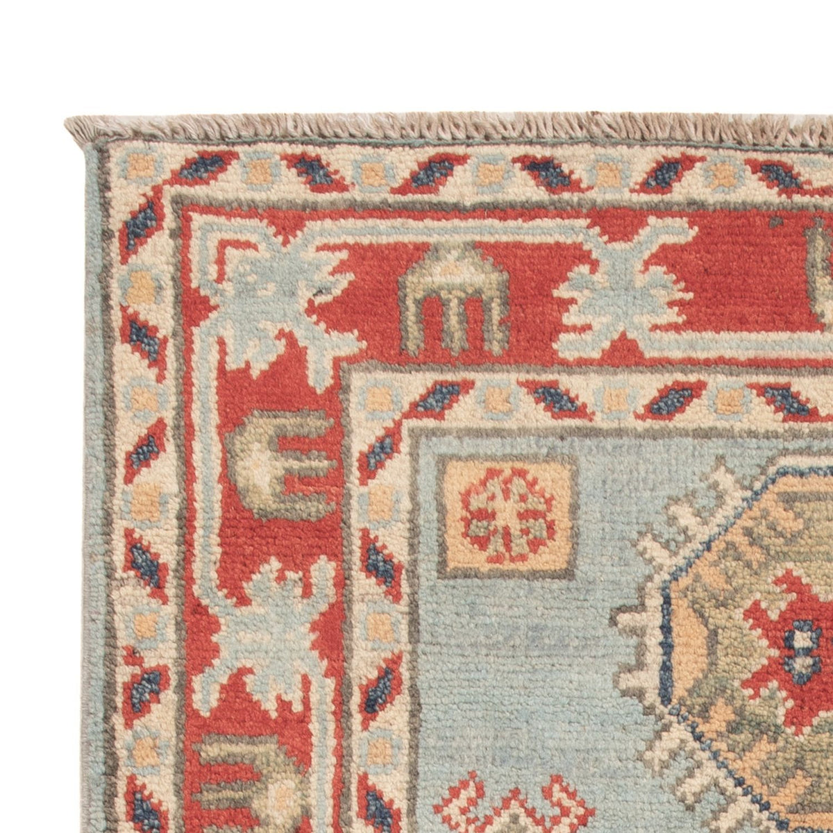 Tapis Ziegler - Kazak - 96 x 60 cm - bleu clair