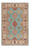Kazak Tapis 91x150cm - Tapis oriental - Rectangle / Bleu clair / 91 x 150 cm Rectangle