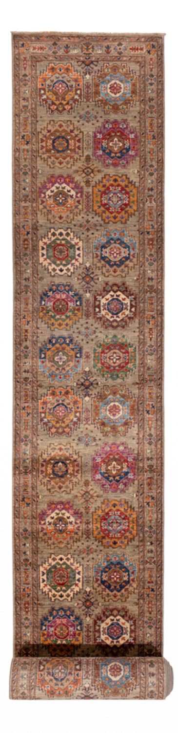 Tapis de couloir Tapis Ziegler - Ariana - 922 x 82 cm - beige foncé
