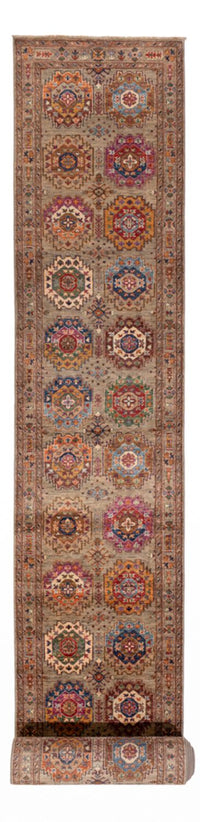 Tapis de couloir Tapis Ziegler - Ariana - 922 x 82 cm - beige foncé