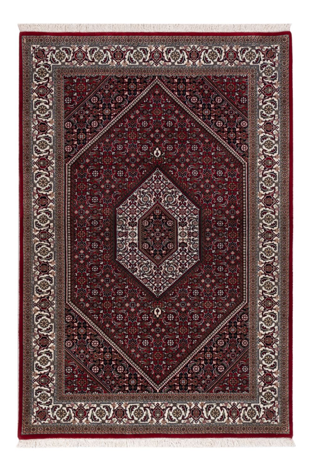 Tapis oriental - Bidjar - Indus - 184 x 122 cm - beige foncé