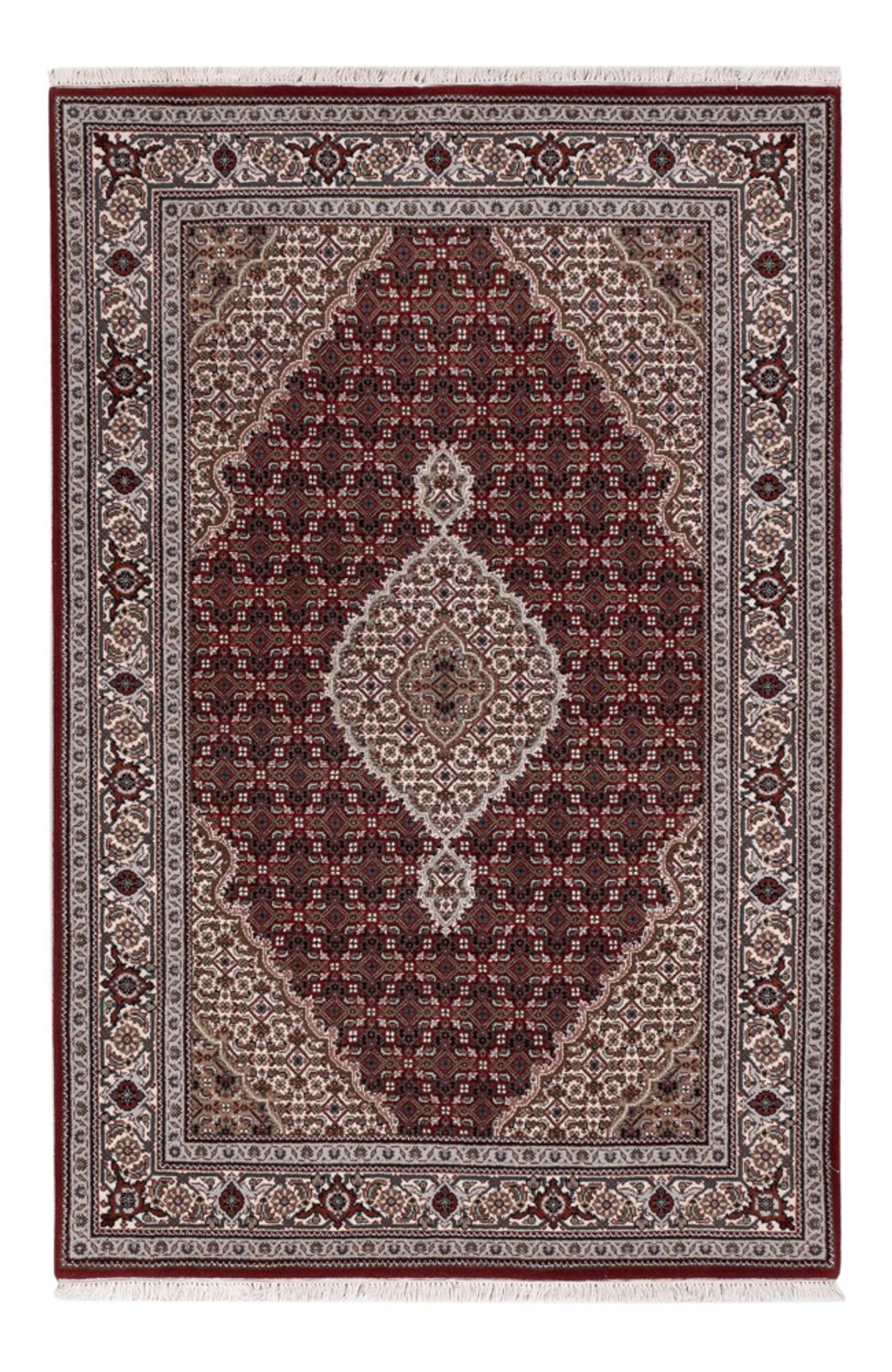 Tapis oriental - Tabriz - 186 x 124 cm - beige foncé