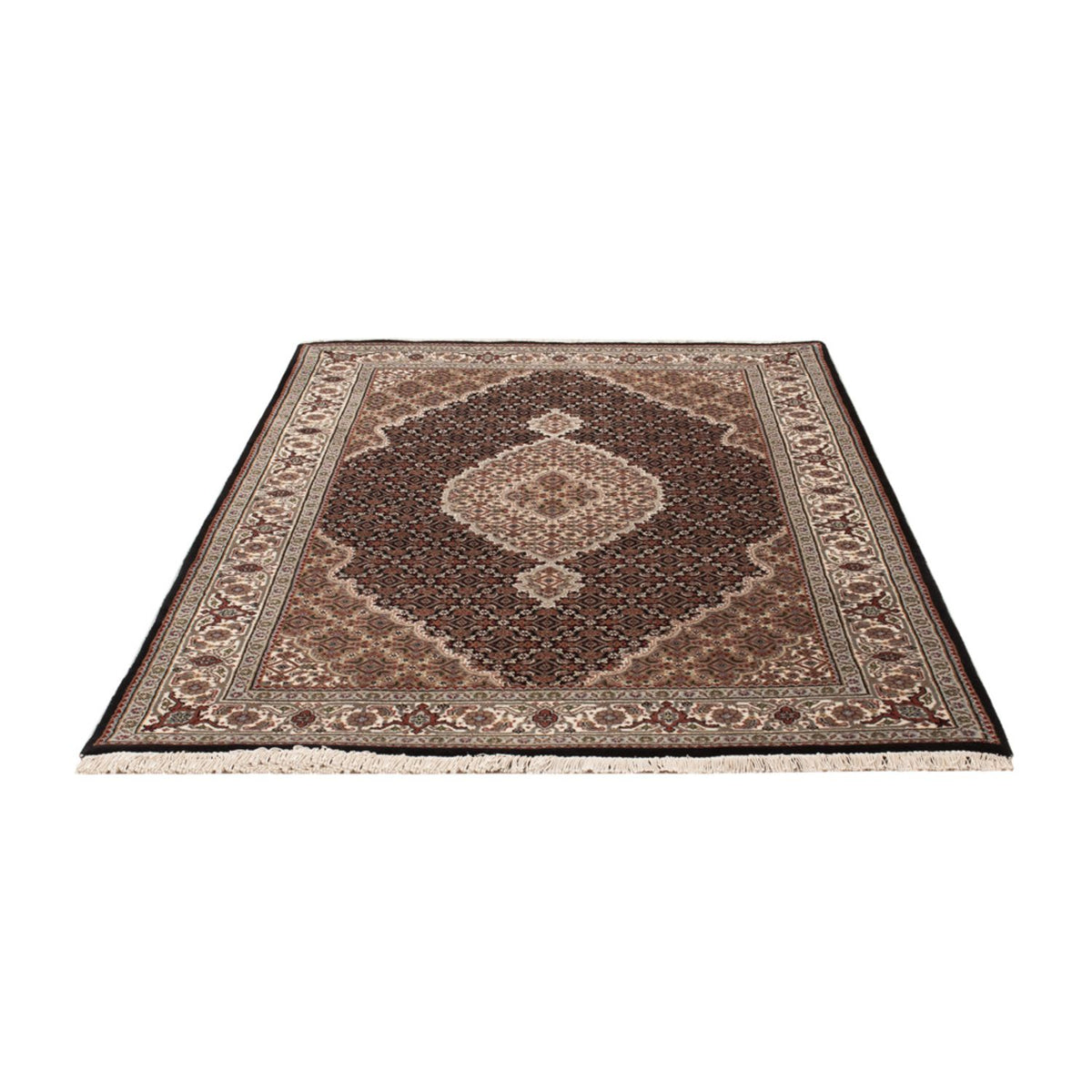 Tapis oriental - Tabriz - 188 x 123 cm - beige foncé