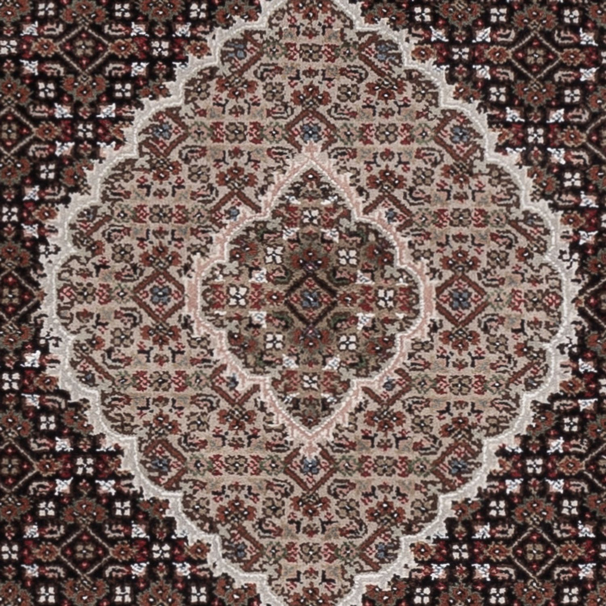 Tapis oriental - Tabriz - 184 x 127 cm - beige foncé