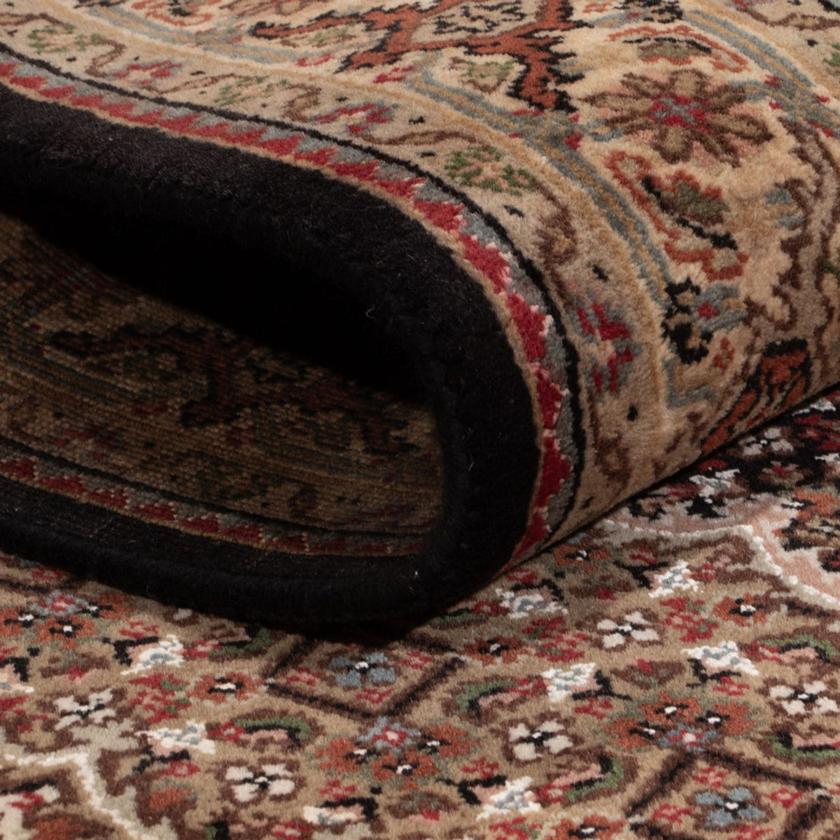 Tapis oriental - Tabriz - 184 x 127 cm - beige foncé