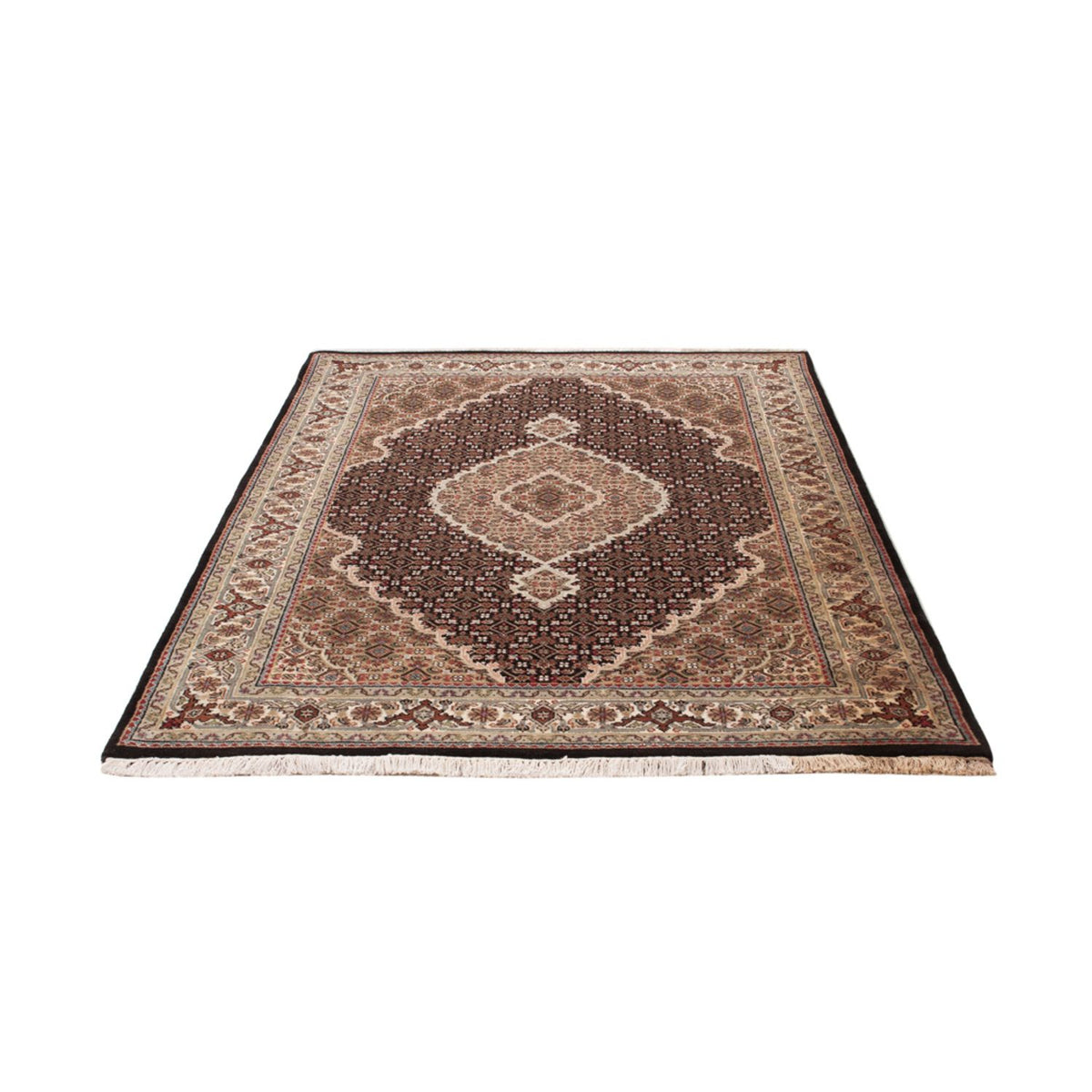 Tapis oriental - Tabriz - 184 x 127 cm - beige foncé