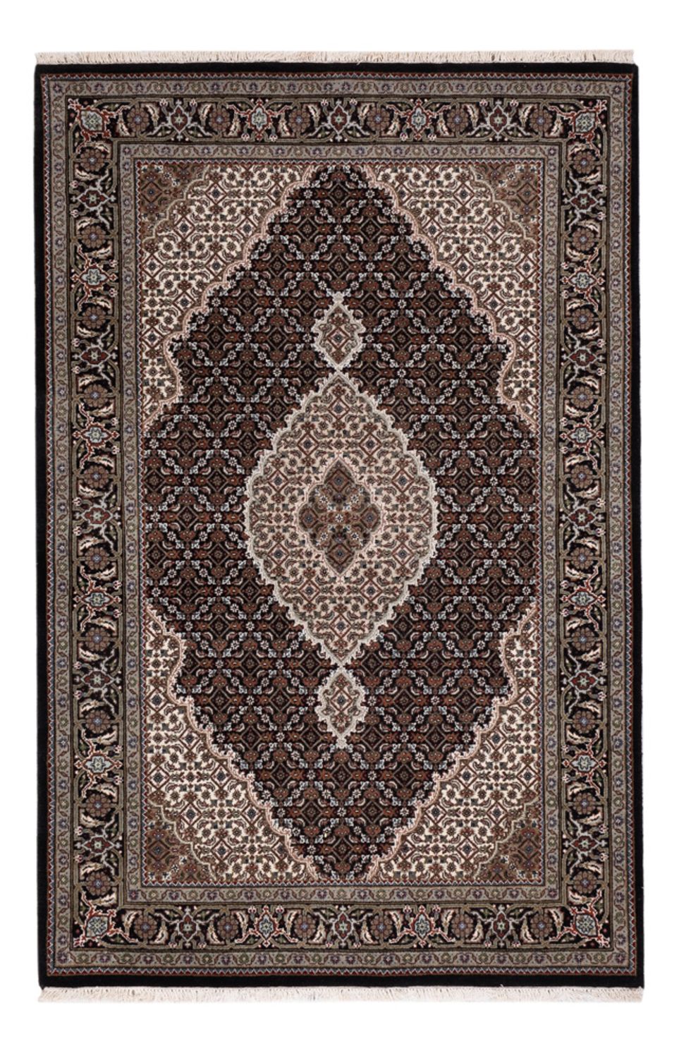 Tapis oriental - Tabriz - 184 x 120 cm - beige foncé