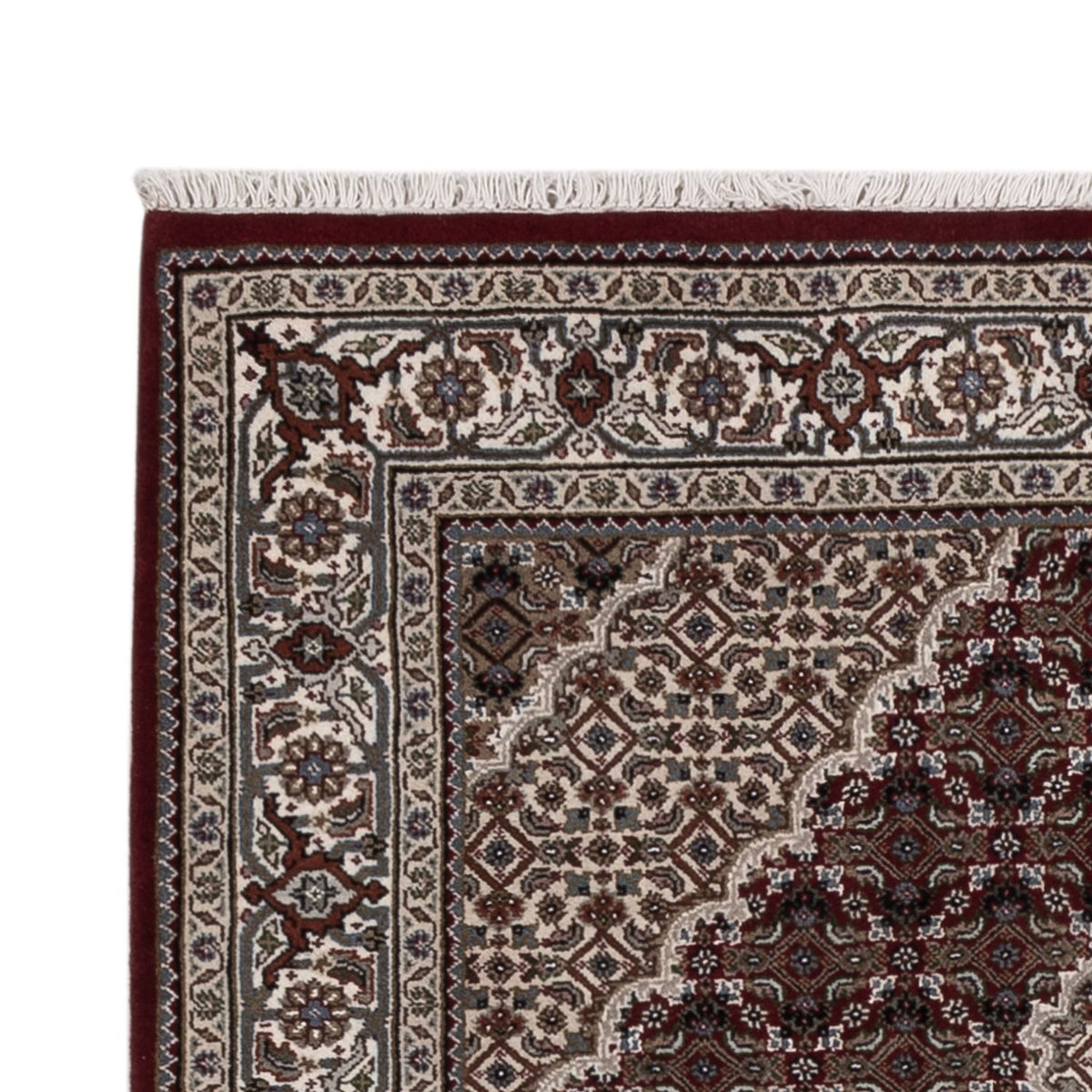 Tapis oriental - Tabriz - 186 x 124 cm - beige foncé