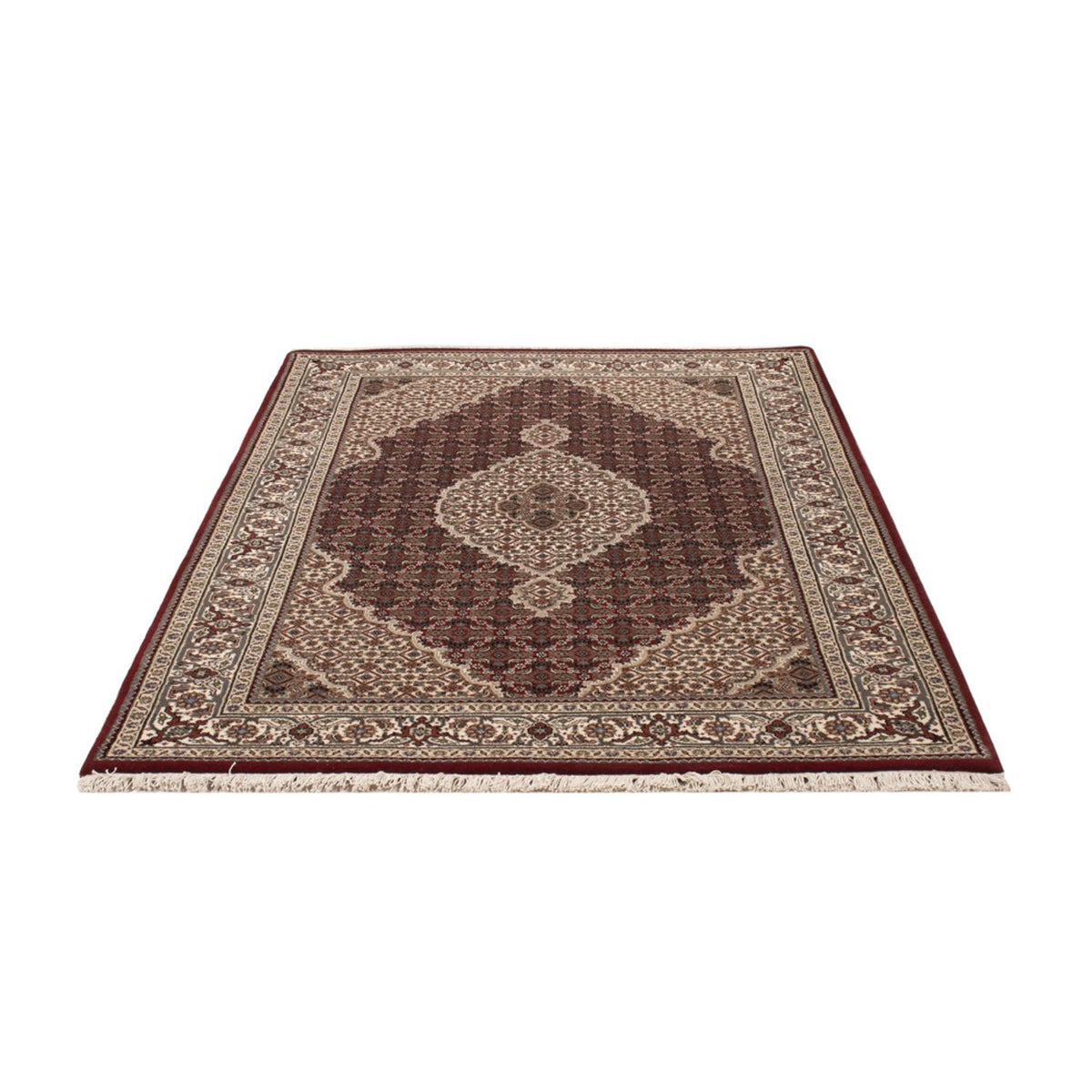 Tapis oriental - Tabriz - 186 x 124 cm - beige foncé