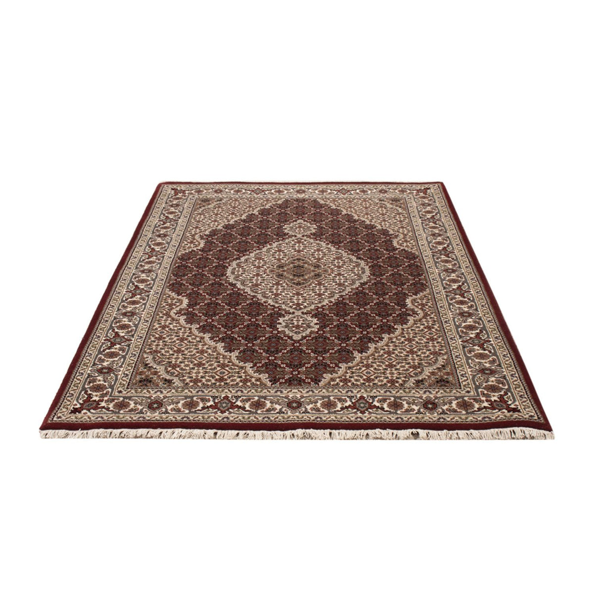 Tapis oriental - Tabriz - 183 x 119 cm - beige foncé