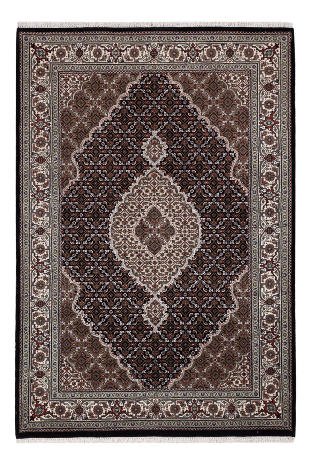 Tapis oriental - Tabriz - 185 x 125 cm - beige foncé