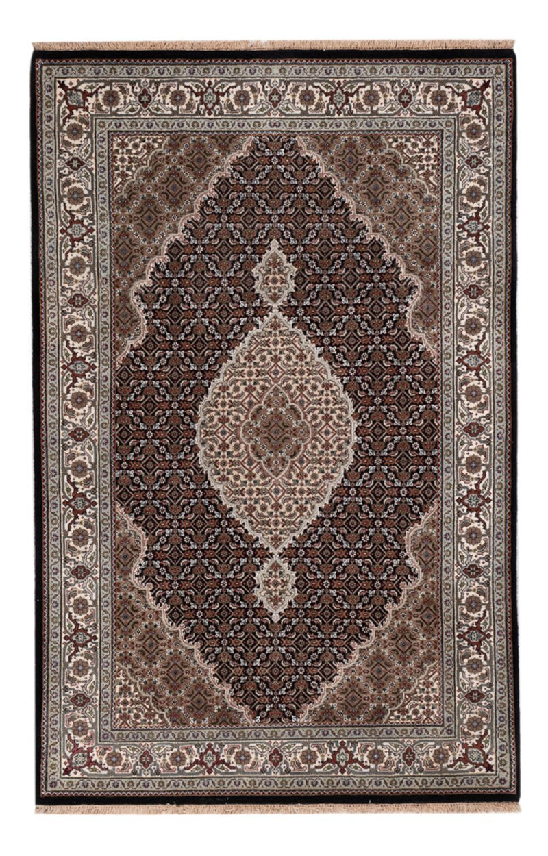Tapis oriental - Tabriz - 188 x 123 cm - beige foncé