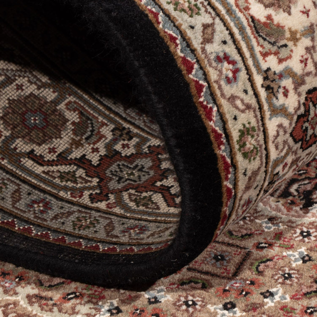 Tapis oriental - Tabriz - 188 x 123 cm - beige foncé