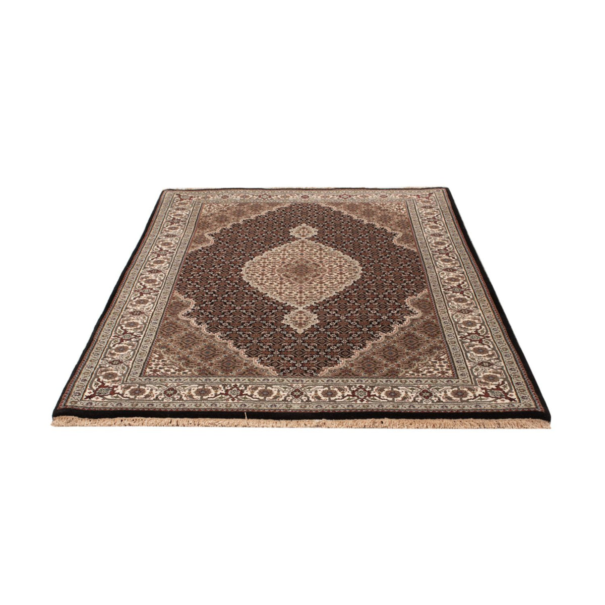 Tapis oriental - Tabriz - 188 x 123 cm - beige foncé