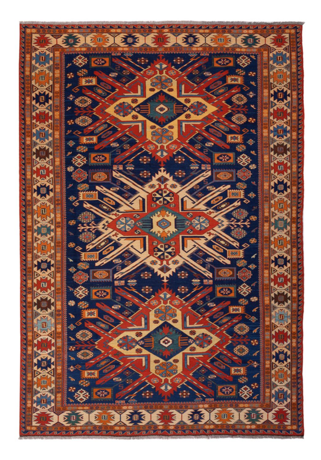 Tapis Kelim - Oriental - Soumak - 299 x 214 cm - multicolore
