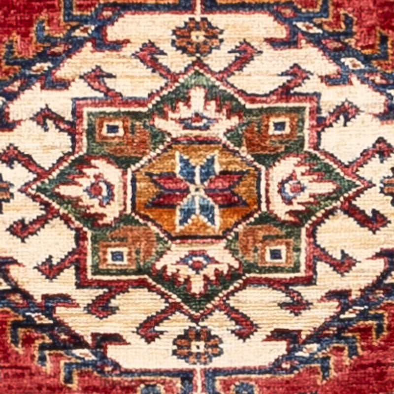 Tapis de couloir Tapis Ziegler - Kazak - 245 x 77 cm - rouge