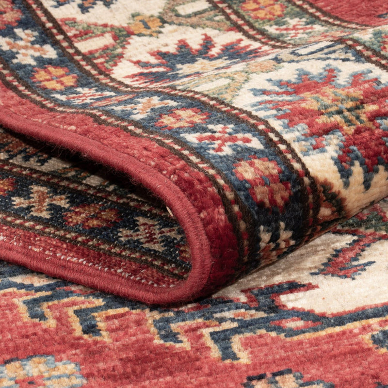 Tapis de couloir Tapis Ziegler - Kazak - 245 x 77 cm - rouge