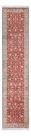 Tapis de couloir Tapis en soie - Soie du Cachemire - 363 x 79 cm - rouge
